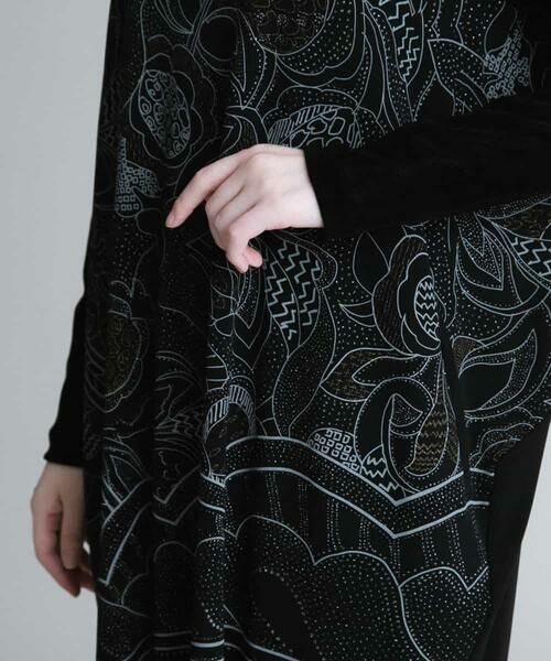 HIROKO KOSHINO / ヒロココシノ ロング・マキシ丈ワンピース | 【洗える/日本製】デザインプリントドレス | 詳細5