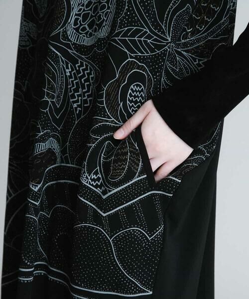 HIROKO KOSHINO / ヒロココシノ ロング・マキシ丈ワンピース | 【洗える/日本製】デザインプリントドレス | 詳細6