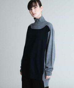 HIROKO KOSHINO / ヒロココシノ ニット・セーター | 配色ニットチュニック