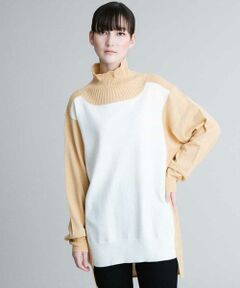 HIROKO KOSHINO / ヒロココシノ ニット・セーター | 配色ニットチュニック