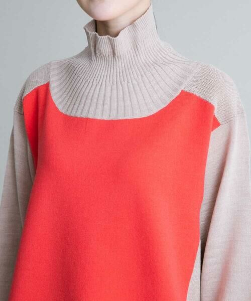 HIROKO KOSHINO / ヒロココシノ ニット・セーター | 配色ニットチュニック | 詳細4