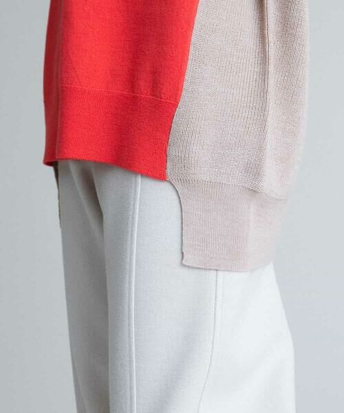 HIROKO KOSHINO / ヒロココシノ ニット・セーター | 配色ニットチュニック | 詳細6