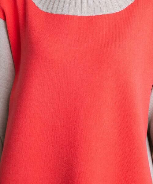 HIROKO KOSHINO / ヒロココシノ ニット・セーター | 配色ニットチュニック | 詳細7