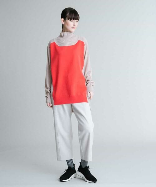 HIROKO KOSHINO / ヒロココシノ ニット・セーター | 配色ニットチュニック | 詳細8
