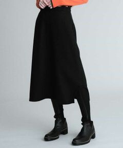 HIROKO KOSHINO / ヒロココシノ ロング・マキシ丈スカート | 【洗濯機で洗える】リブ配色デザインスカート