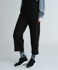 HIROKO KOSHINO / ヒロココシノ チノ・ワークパンツ | 【洗濯機で洗える】ウールライク切り替え配色パンツ