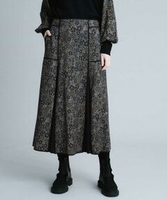 HIROKO KOSHINO / ヒロココシノ ロング・マキシ丈スカート | 【日本製】フラワープリントフレアスカート