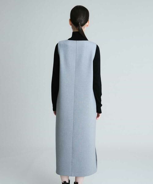 HIROKO KOSHINO / ヒロココシノ ロング・マキシ丈スカート | 【洗える】Vカットジャンパースカート | 詳細2