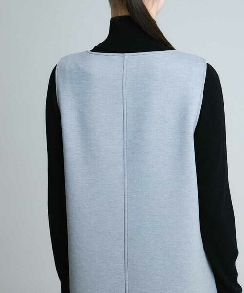 HIROKO KOSHINO / ヒロココシノ ロング・マキシ丈スカート | 【洗える】Vカットジャンパースカート | 詳細3