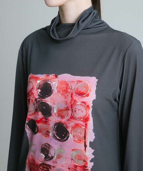 HIROKO KOSHINO / ヒロココシノ カットソー | 【洗濯機で洗える/日本製】プリントプルオーバー | 詳細4