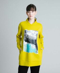 HIROKO KOSHINO / ヒロココシノ カットソー | 【洗濯機で洗える/日本製】ペインティングプリントプルオーバー