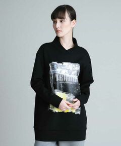 HIROKO KOSHINO / ヒロココシノ カットソー | 【洗濯機で洗える/日本製】ペインティングプリントプルオーバー