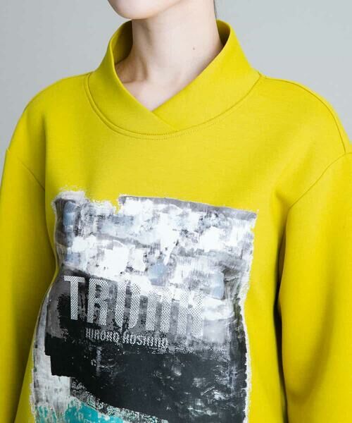 HIROKO KOSHINO / ヒロココシノ カットソー | 【洗濯機で洗える/日本製】ペインティングプリントプルオーバー | 詳細4