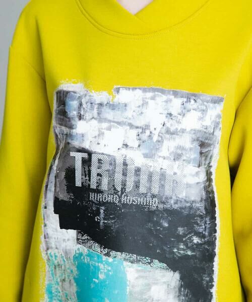 HIROKO KOSHINO / ヒロココシノ カットソー | 【洗濯機で洗える/日本製】ペインティングプリントプルオーバー | 詳細8