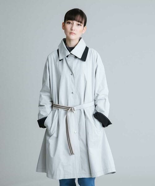 HIROKO KOSHINO / ヒロココシノ その他アウター | 【洗える】配色タフタコート | 詳細1