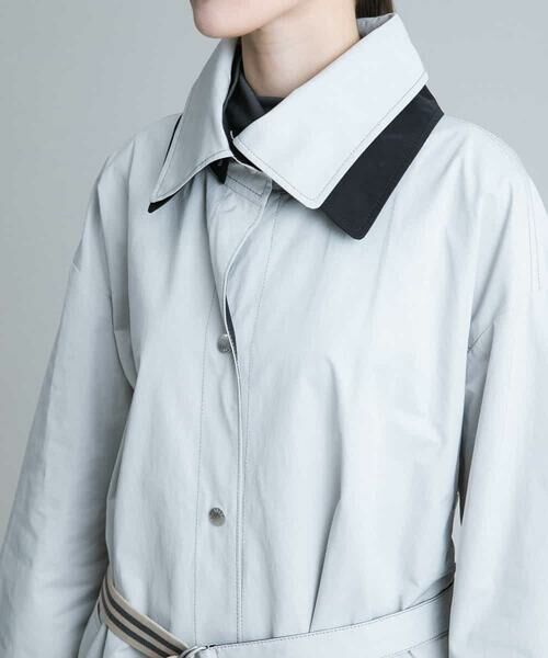 HIROKO KOSHINO / ヒロココシノ その他アウター | 【洗える】配色タフタコート | 詳細5