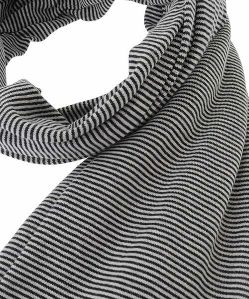 HIROKO KOSHINO / ヒロココシノ マフラー・ショール・スヌード・ストール | 【洗える/日本製】ニットボーダーストール | 詳細5