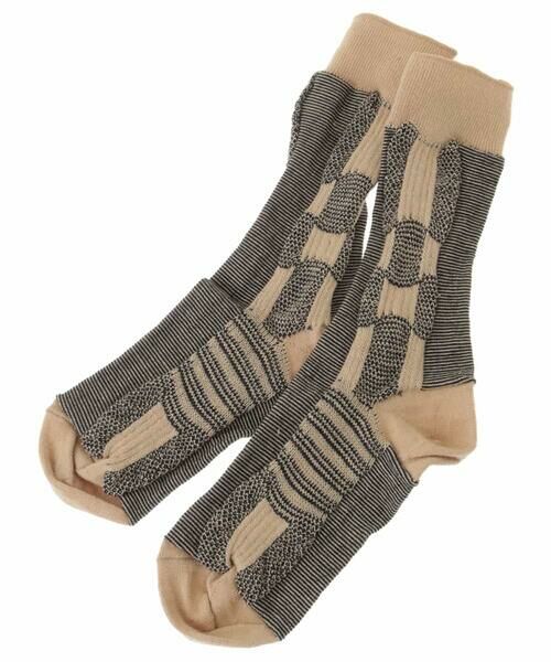 HIROKO KOSHINO / ヒロココシノ その他小物 | 【洗濯機で洗える/日本製】CHECKジャカードソックス | 詳細1