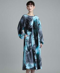 HIROKO KOSHINO / ヒロココシノ ロング・マキシ丈ワンピース | 【日本製】フラワープリントドレス