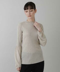 HIROKO KOSHINO / ヒロココシノ カットソー | メタリックニットプルオーバー