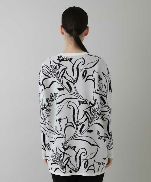 HIROKO KOSHINO / ヒロココシノ ニット・セーター | 【日本製】フラワージャガードニット | 詳細2