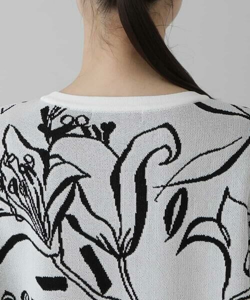 HIROKO KOSHINO / ヒロココシノ ニット・セーター | 【日本製】フラワージャガードニット | 詳細3