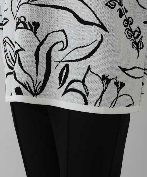 HIROKO KOSHINO / ヒロココシノ ニット・セーター | 【日本製】フラワージャガードニット | 詳細6