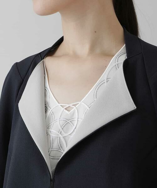 HIROKO KOSHINO / ヒロココシノ セットアップ | 【日本製】ケープショートジャケット | 詳細4