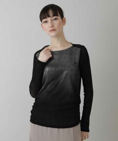 HIROKO KOSHINO / ヒロココシノ カットソー | 【洗える/日本製】グラデチュールプルオーバー