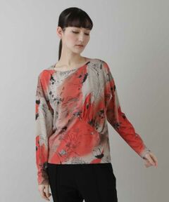 HIROKO KOSHINO / ヒロココシノ カットソー | 【洗える/日本製】アートデザインプルオーバー