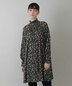 HIROKO KOSHINO / ヒロココシノ チュニック | 【洗える/日本製】ドットパターンドレープチュニック