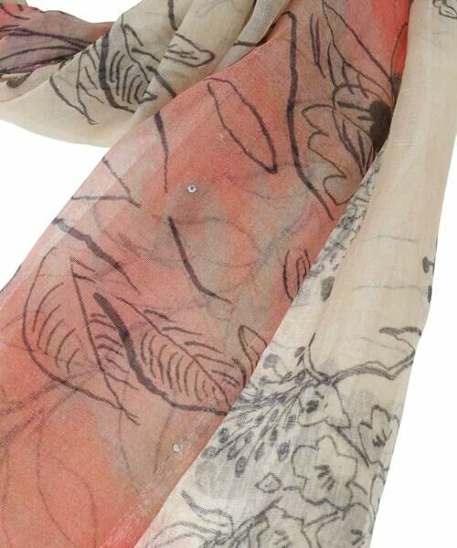 HIROKO KOSHINO / ヒロココシノ マフラー・ショール・スヌード・ストール | フラワープリントストール | 詳細4