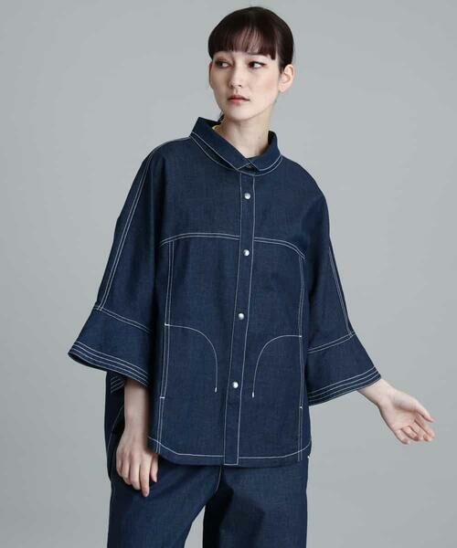 HIROKO KOSHINO / ヒロココシノ シャツ・ブラウス | 【洗濯機で洗える】デニムシャツジャケット | 詳細1