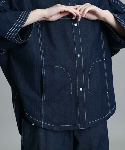 HIROKO KOSHINO / ヒロココシノ シャツ・ブラウス | 【洗濯機で洗える】デニムシャツジャケット | 詳細7