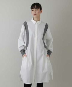 HIROKO KOSHINO / ヒロココシノ シャツ・ブラウス | 【洗濯機で洗える】リブアクセントブラウス