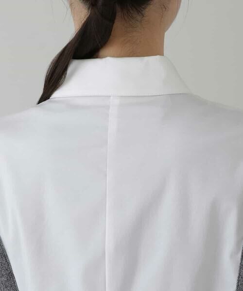 HIROKO KOSHINO / ヒロココシノ シャツ・ブラウス | 【洗濯機で洗える】リブアクセントブラウス | 詳細3