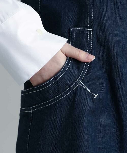 HIROKO KOSHINO / ヒロココシノ ロング・マキシ丈ワンピース | 【洗濯機で洗える】デニムワンピース | 詳細4