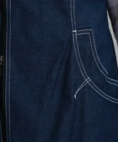 HIROKO KOSHINO / ヒロココシノ ロング・マキシ丈ワンピース | 【洗濯機で洗える】デニムワンピース | 詳細8