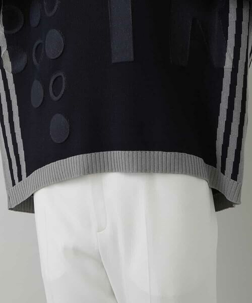 HIROKO KOSHINO / ヒロココシノ ニット・セーター | 【洗える/日本製】ロゴデザインニット | 詳細6