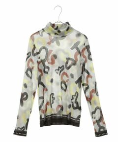 HIROKO KOSHINO / ヒロココシノ カットソー | 【洗濯機で洗える/日本製】ジオメトリックガーゼカットソー