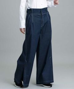 HIROKO KOSHINO / ヒロココシノ その他パンツ | 【洗濯機で洗える】ワイドデニムパンツ