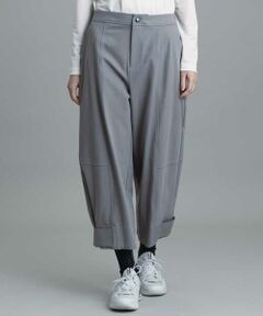 HIROKO KOSHINO / ヒロココシノ その他パンツ | 【洗濯機で洗える】デザインワイドパンツ