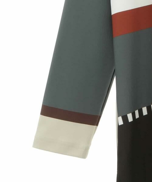 HIROKO KOSHINO / ヒロココシノ チュニック | 【洗濯機で洗える/日本製】カラーブロックストレッチチュニック | 詳細2
