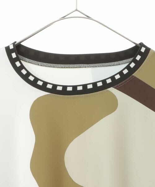 HIROKO KOSHINO / ヒロココシノ チュニック | 【洗濯機で洗える/日本製】カラーブロックストレッチチュニック | 詳細4