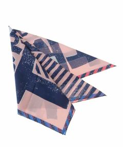 HIROKO KOSHINO / ヒロココシノ マフラー・ショール・スヌード・ストール | 【洗える/日本製】ロゴパターンスクエアスカーフ