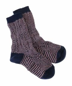 HIROKO KOSHINO / ヒロココシノ その他小物 | 【洗濯機で洗える/日本製】ロゴジャガードソックス