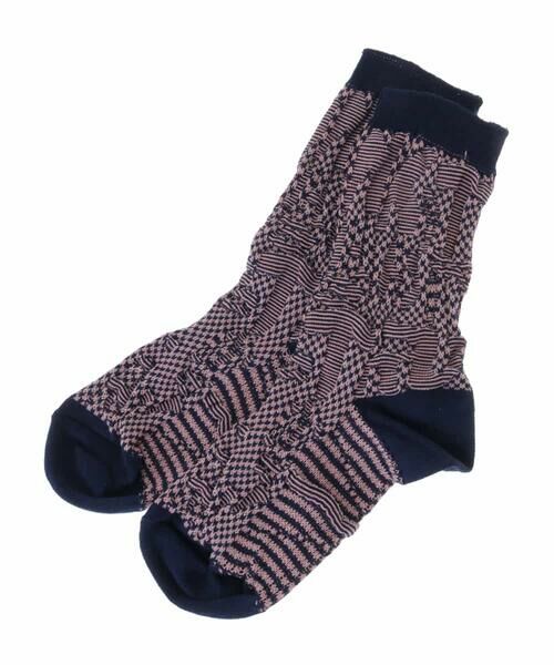 HIROKO KOSHINO / ヒロココシノ その他小物 | 【洗濯機で洗える/日本製】ロゴジャガードソックス | 詳細1