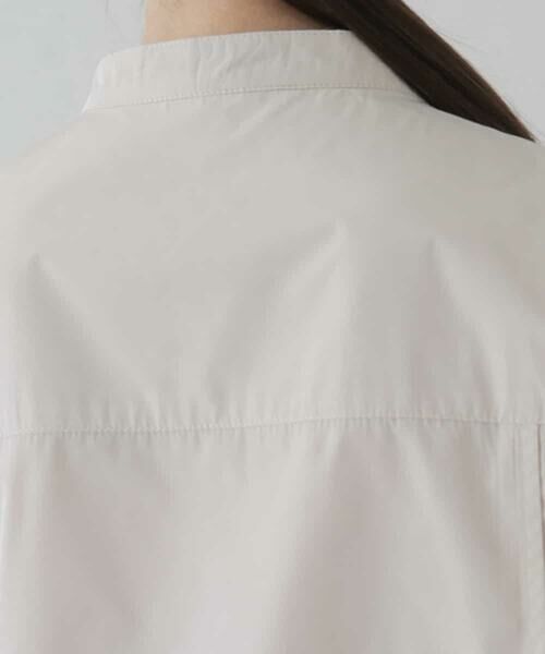 HIROKO KOSHINO / ヒロココシノ シャツ・ブラウス | 【洗える/日本製】マットタフタブラウス | 詳細3