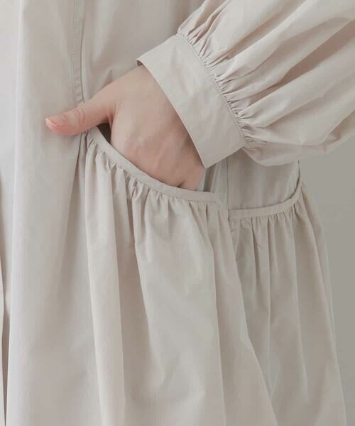 HIROKO KOSHINO / ヒロココシノ シャツ・ブラウス | 【洗える/日本製】マットタフタブラウス | 詳細6