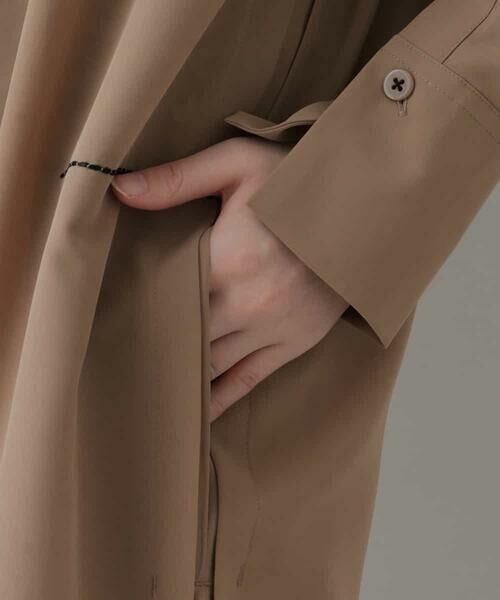 HIROKO KOSHINO / ヒロココシノ シャツ・ブラウス | 【洗える/日本製】シアーポリエステルロングブラウス | 詳細6